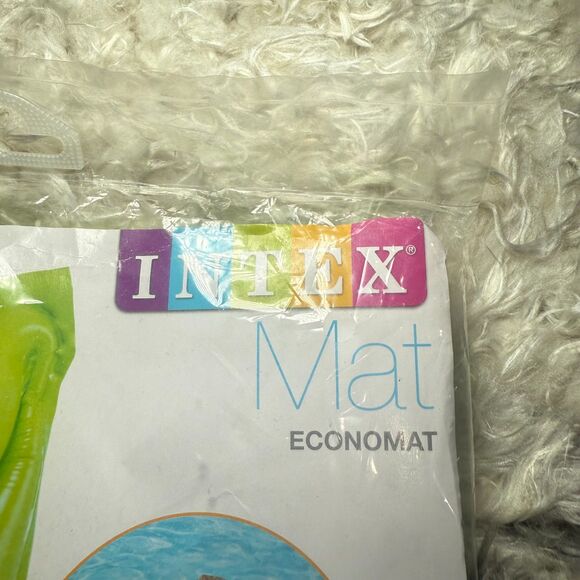INTEX Economat 72”x27” Inflatable Adult Float Mat Green #59703EP‎ NEW SEALED - Picture 3 of 6
